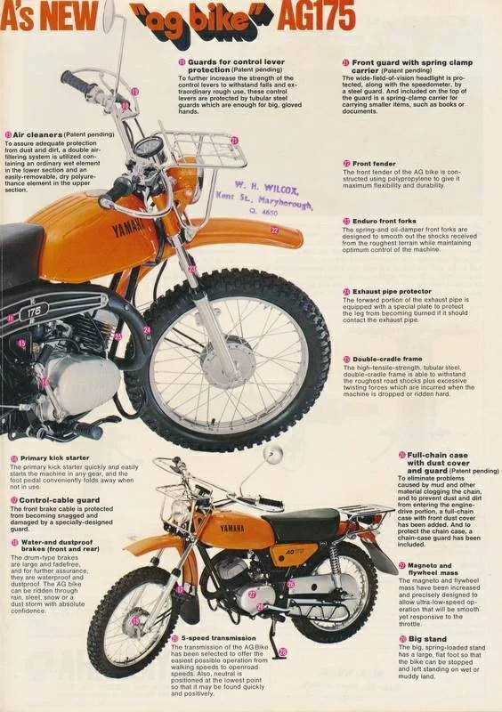 1971 Yamaha AG 175
