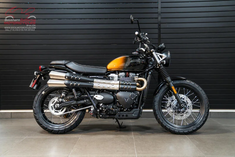 2024 Triumph Scrambler 900 Orange Stealth Edition