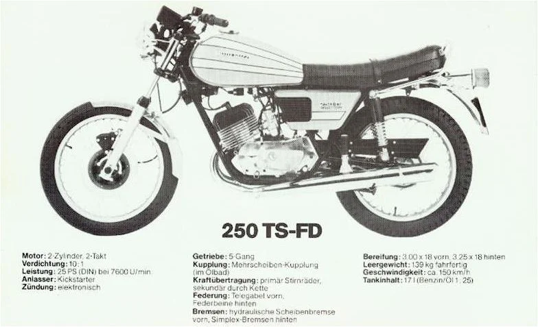 1976 Moto Guzzi TS 250 FD