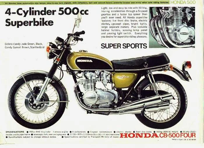 1971 Honda CB 500 F