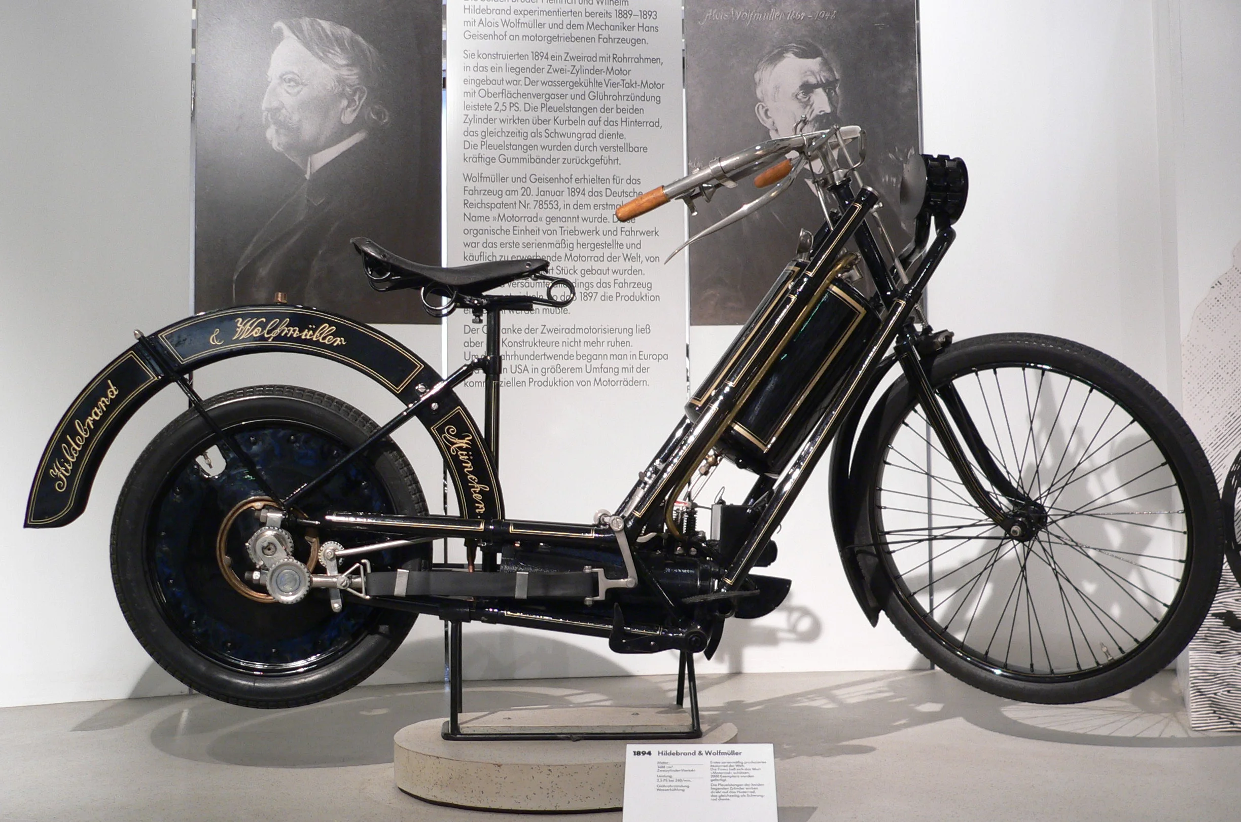 1895 Hildebrand-Wolfmüller Motorrad
